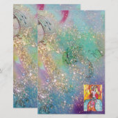 COLOMBINA/Venetiaanse maskerade maskers Briefpapier (Voorkant / Achterkant)