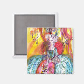 COLOMBINA/VENETIAN MASKERADE MASKERS MAGNEET (Voorkant / Achterkant)