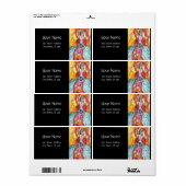 COLOMBINA/Venetian Masquerade Masker Etiket (Full Sheet)