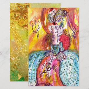 COLOMBINA/Venetian Masquerade maskers Stationery Briefpapier