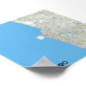 Colombo kaart poster (Hoek)