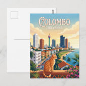 Colombo Sri Lanka Briefkaart (Voorkant / Achterkant)