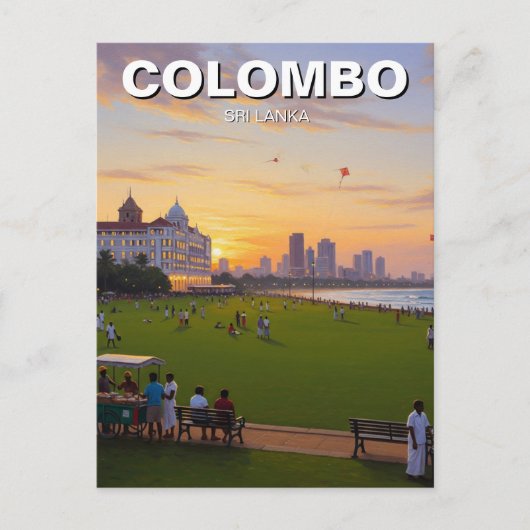 Colombo Sri Lanka Briefkaart (Voorkant)