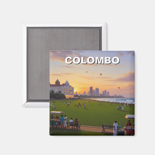 Colombo Sri Lanka Magneet (Voorkant / Achterkant)