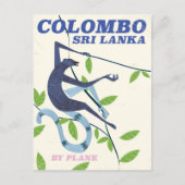 Colombo Sri Lanka —  reisposter Briefkaart (Voorkant)