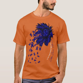 Colon Awareness zonnebloem niemand vecht T-shirt