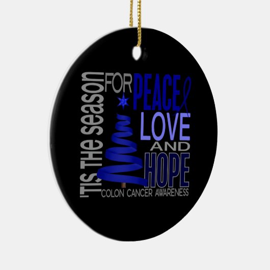 Colon Cancer 1 Ornaments Keramisch Ornament (Rechts)