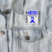 Colon Cancer Altijd mijn Hero Mijn moeder Vierkante Button 5,1 Cm (In situ)