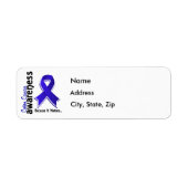 Colon Cancer Awareness 5 Etiket (Voorkant)