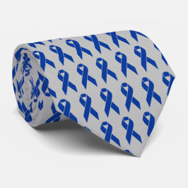 Colon Cancer Awareness Blue Ribbon Stropdas
