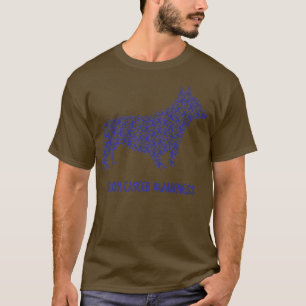 Colon Cancer Awareness Blue Ribbon Survivor Dog We T-shirt