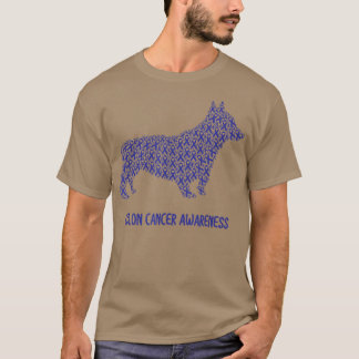Colon Cancer Awareness Blue Ribbon Survivor T-shirt