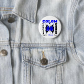 Colon Cancer Awareness Butterfly Ronde Button 5,7 Cm (In situ)