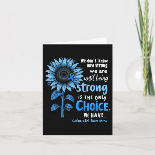 Colon Cancer Awareness Colorectal Cancer Blue Sunf Kaart