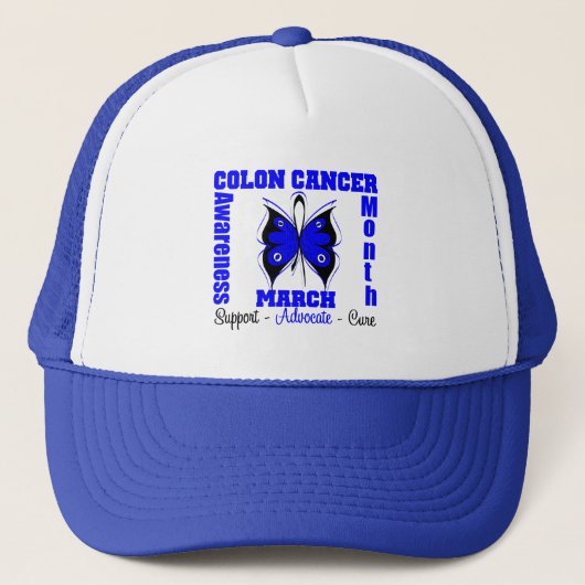 Colon Cancer Awareness Maand Trucker Pet (Voorkant)