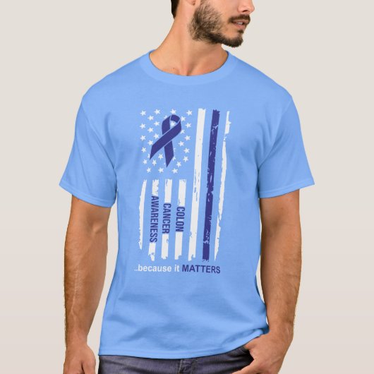 Colon Cancer Awareness, omdat het ertoe doet T-shirt (Voorkant)