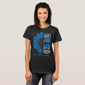 Colon Cancer Awareness Ribbon Mam Warrior T-shirt (Voorkant volledig)