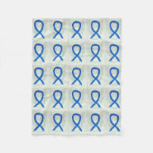 Colon Cancer Awareness Ribbon Soft Fleece Blankets (Voorkant)
