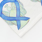 Colon Cancer Awareness Ribbon Soft Fleece Blankets Deken (Hoek)