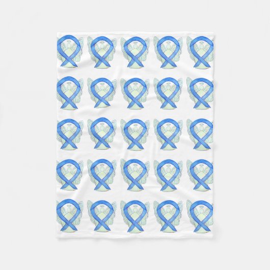 Colon Cancer Awareness Ribbon Soft Fleece Blankets Deken (Voorkant)