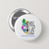 Colon Cancer Awareness Ribbon Support Giften Ronde Button 5,7 Cm (Voorkant /achterkant)