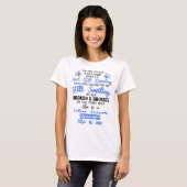 Colon Cancer Awareness Ribbon Support Giften T-shirt (Voorkant volledig)