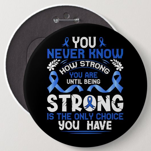 Colon Cancer Awareness/Support Button (Voorkant /achterkant)