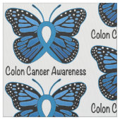 Colon Cancer Awareness: Vlinder Stof (Close Up)