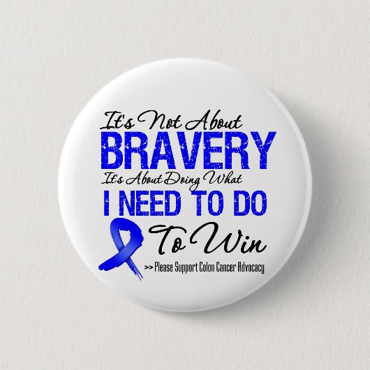 Colon Cancer Battle Ronde Button 5,7 Cm (Voorkant)