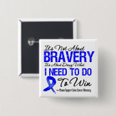 Colon Cancer Battle Vierkante Button 5,1 Cm (Voorkant /achterkant)