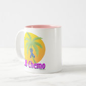 Colon Cancer (blauw) Tweekleurige Koffiemok (Voorkant links)