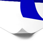 Colon Cancer Blue Ribbon 3 Poster (Hoek)