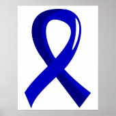 Colon Cancer Blue Ribbon 3 Poster (Voorkant)