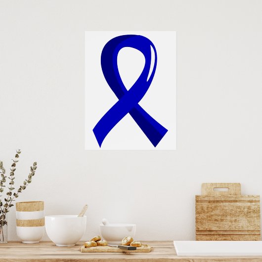 Colon Cancer Blue Ribbon 3 Poster (Keuken)