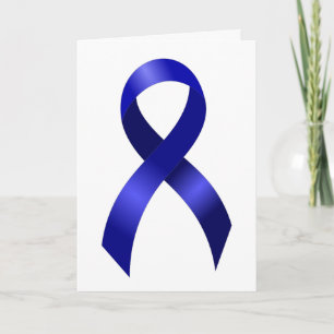 Colon Cancer Blue Ribbon Bedankkaart