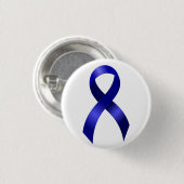 Colon Cancer Blue Ribbon Ronde Button 3,2 Cm (Voorkant /achterkant)