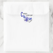 Colon Cancer BUTTERFLY 3 Ronde Sticker (Tas)