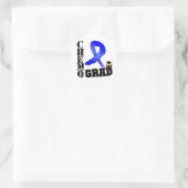 Colon Cancer Chemo Afstudeerder Ronde Sticker (Tas)