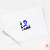 Colon Cancer Chemo Afstudeerder Ronde Sticker (Envelop)