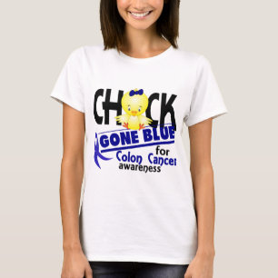 Colon Cancer Chick Gone Blue 2 T-shirt