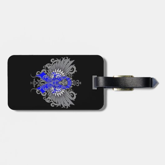 Colon Cancer Cool Wings Bagagelabel (Achterkant horizontaal)