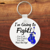 Colon Cancer die ik ga bestrijden Sleutelhanger (Voorkant)