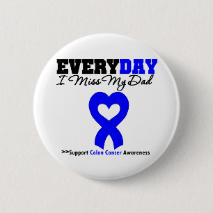 Colon Cancer Elke dag juf ik mijn vader Ronde Button 5,7 Cm