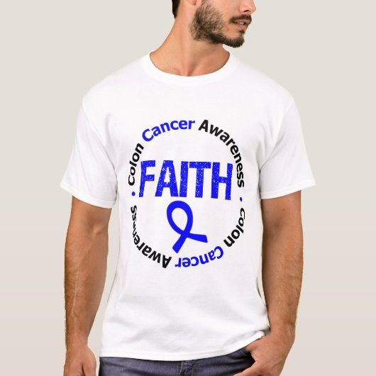 Colon Cancer Faith T-shirt (Voorkant)