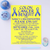 Colon Cancer Fighter Benefit Flyer (Enkel)