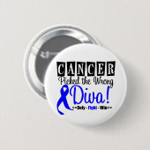 Colon Cancer heeft de verkeerde diva v2 afgebeeld Ronde Button 5,7 Cm (Voorkant /achterkant)