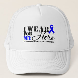 Colon Cancer Hero Blue Ribbon Trucker Pet