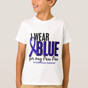 Colon Cancer I Draag blauw voor mijn Paw 10 T-shirt