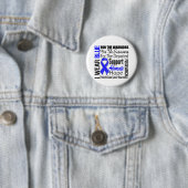 Colon Cancer I Draag Blue Ribbon TRIBUTE Ronde Button 5,7 Cm (In situ)