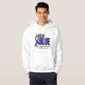 Colon Cancer I Draag Blue voor mijn man 10 Hoodie (Voorkant volledig)